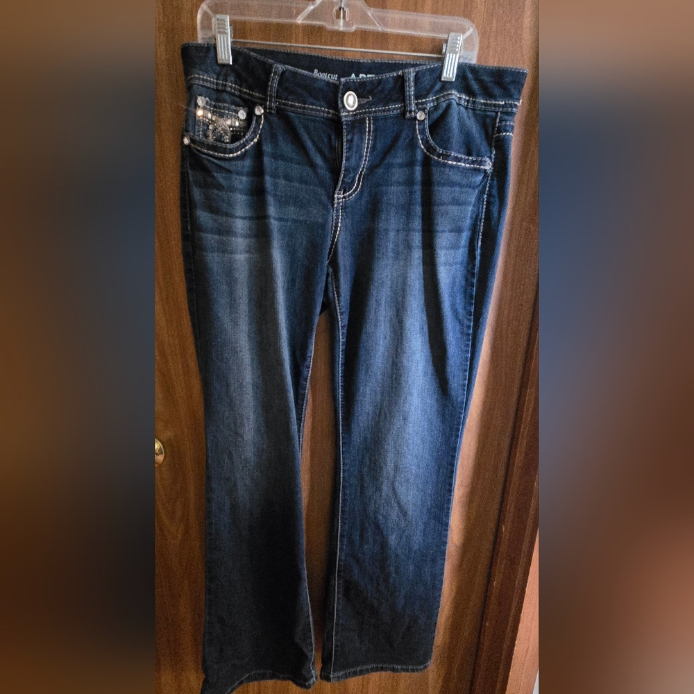 Apt. 9 Dark Blue Straight Leg Jeans